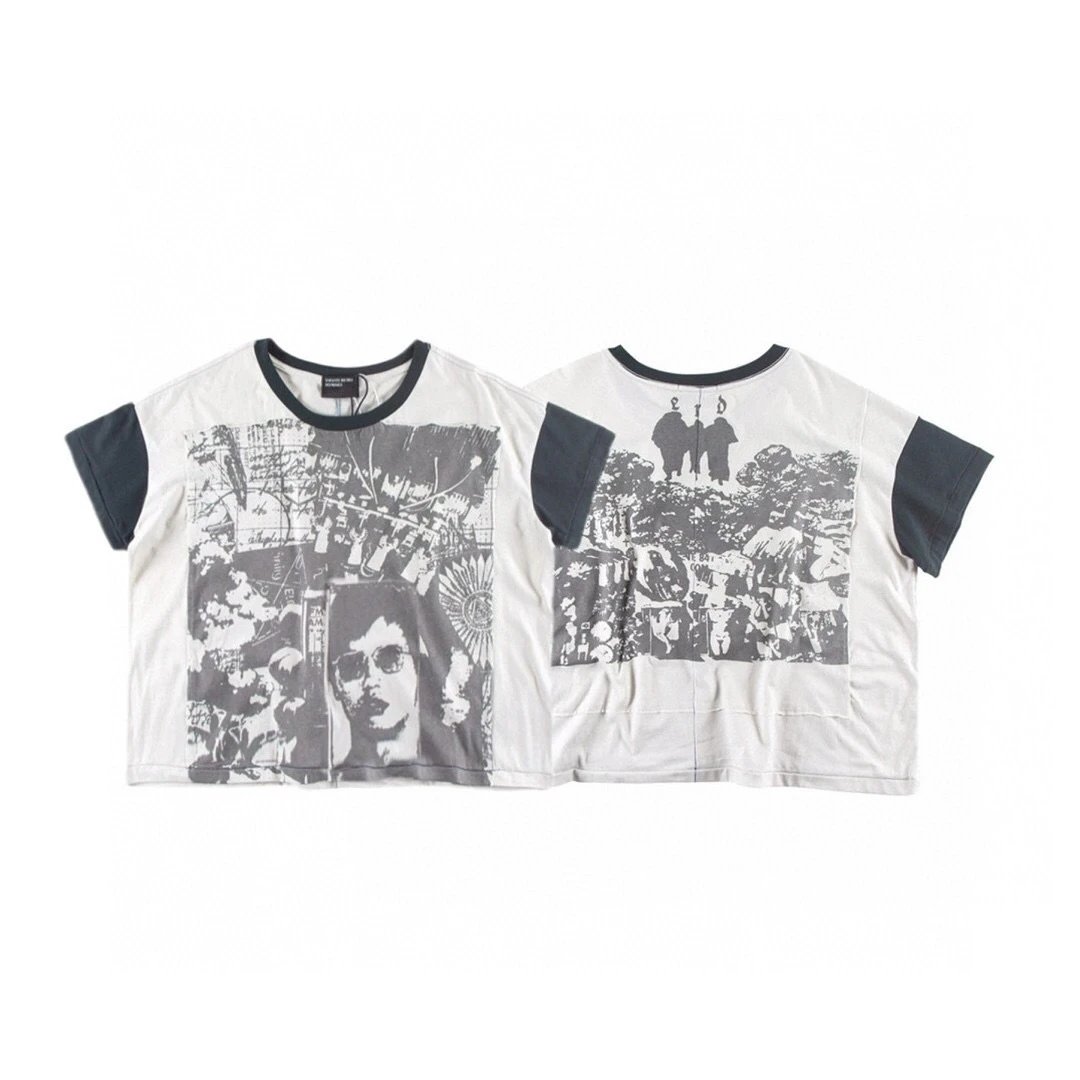 GRA Ideology Materialised Black Graphic T-Shirt - 49