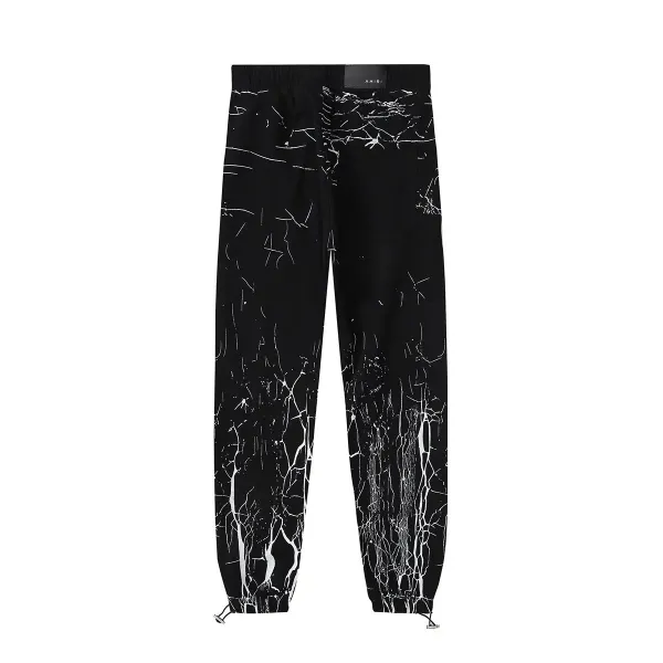 Gallery Dept Cracked Print Joggers White - 10