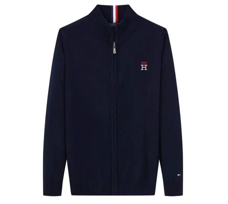 Tommy Hilfiger Classic Logo Crewneck Sweater Gray - 6