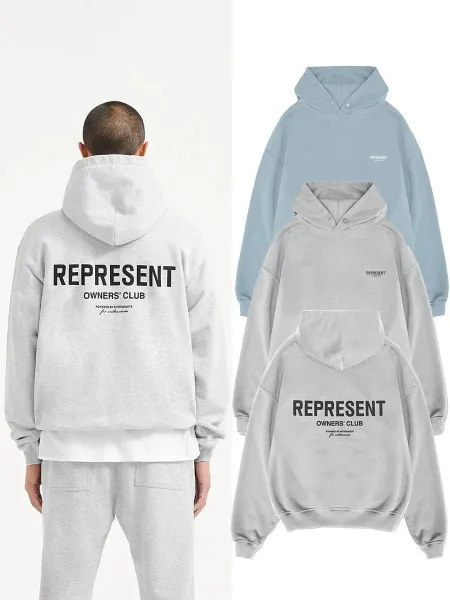 Represent Owners' Club Light Blue Hoodie - 3