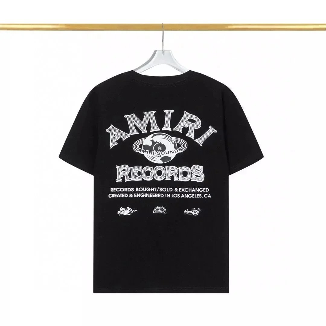 Amiri Records Graphic Print Black T-Shirt - 1