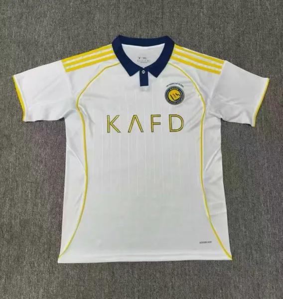 Al Nassr FC 2023-24 Away Jersey White/Yellow Polo - 1