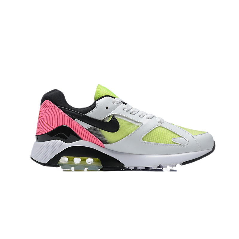 Nike Air Max 180 Neon Pink and Volt Green Sneakers - 14