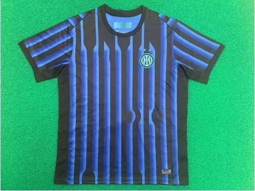Inter Milan Home Jersey Blue and Black Striped Football Jersey - 1
