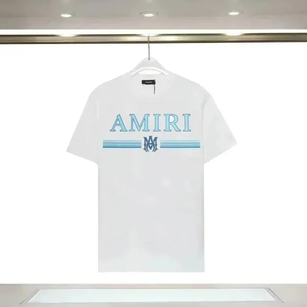 Amiri Logo Stripe White T-Shirt - 1