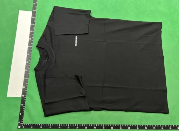 Balenciaga Double Logo Gradient Print Black T-Shirt - 8