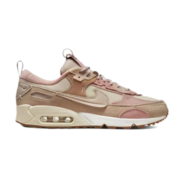 Nike Air Max 90 Beige Purple Pink Running Shoes - 3