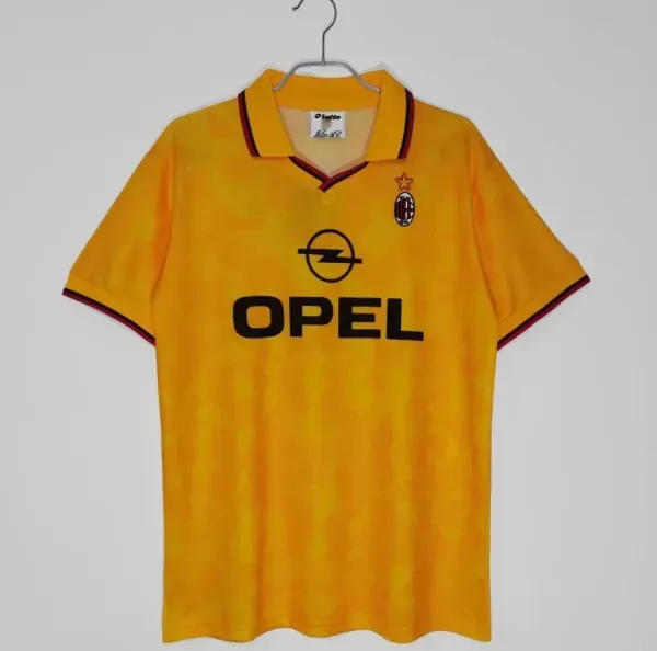 AC Milan 1995-96 Away Jersey Yellow - 1