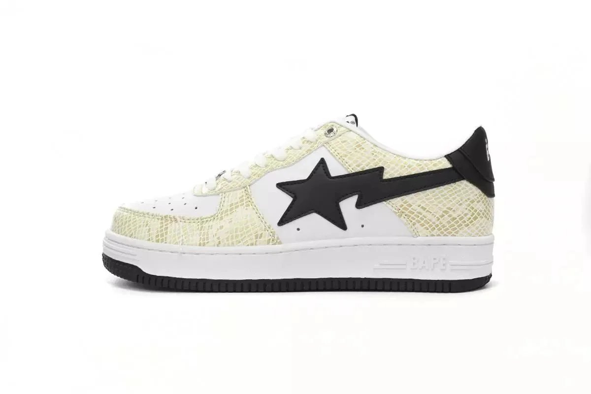 A Bathing Ape Sneakers BAPE STA low-top — White Snake Skin