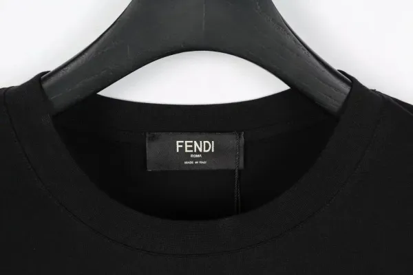 Fendi FF Monogram All-Over Black T-Shirt - 6