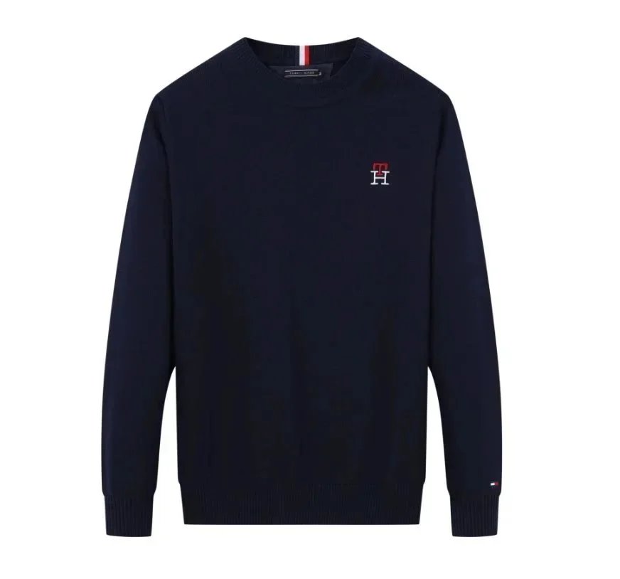 Tommy Hilfiger Classic Logo Crewneck Sweater Gray - 10