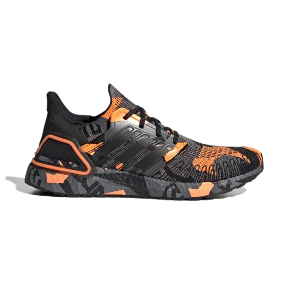 Adidas Ultraboost 21 Black Red Yellow Running Shoes - 10