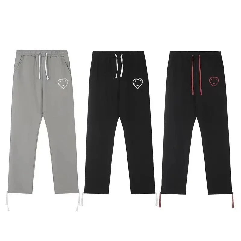Comme des Garçons Play Heart Embroidered Black Sweatpants - 9