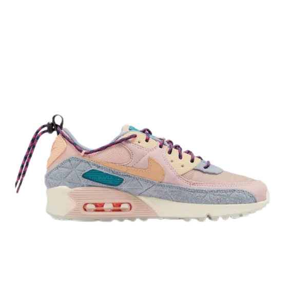 Nike Air Max 90 Gray Pink Sneakers - 6