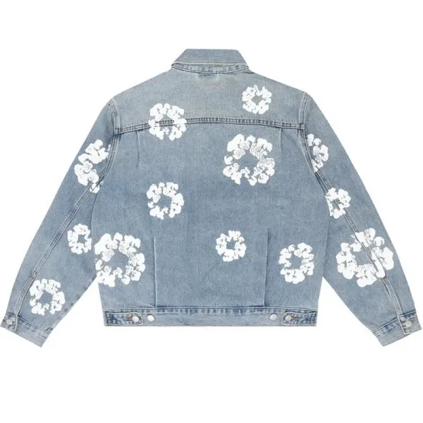 Gallery Dept x Saint Tears Floral Print White Denim Pants - 6
