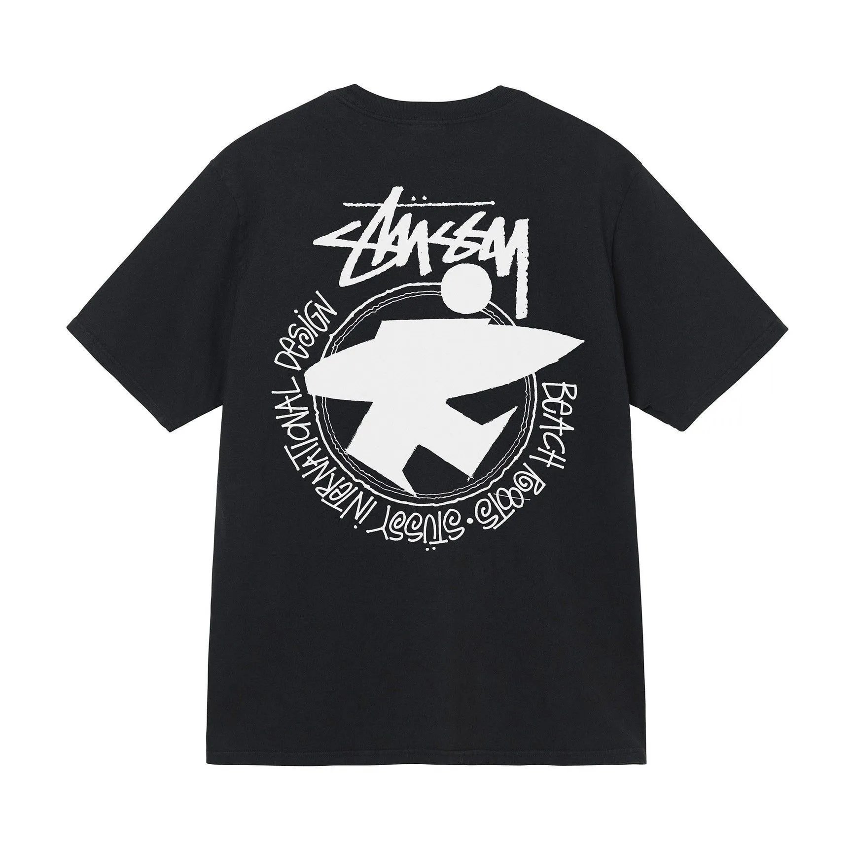 Stussy International Design Beach Roots T-Shirt Black - 1