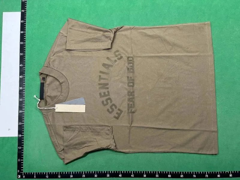 Essentials Embossed Logo T-Shirt Olive - 4