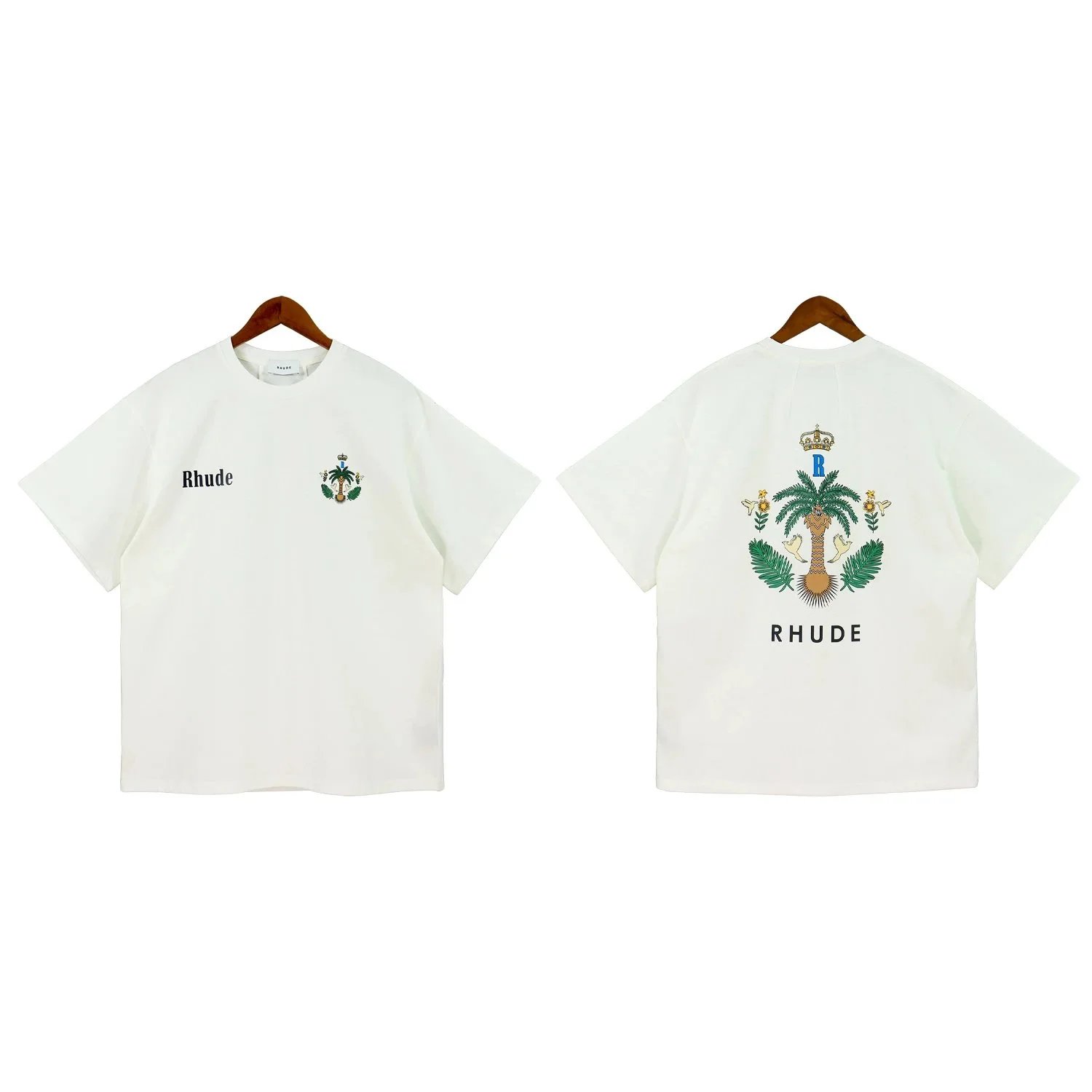 Rhude Banque de Rhude Black Graphic T-Shirt - 5