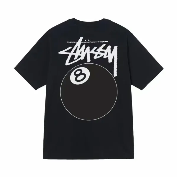 Stussy 8 Ball Graphic T-Shirt Black - 1