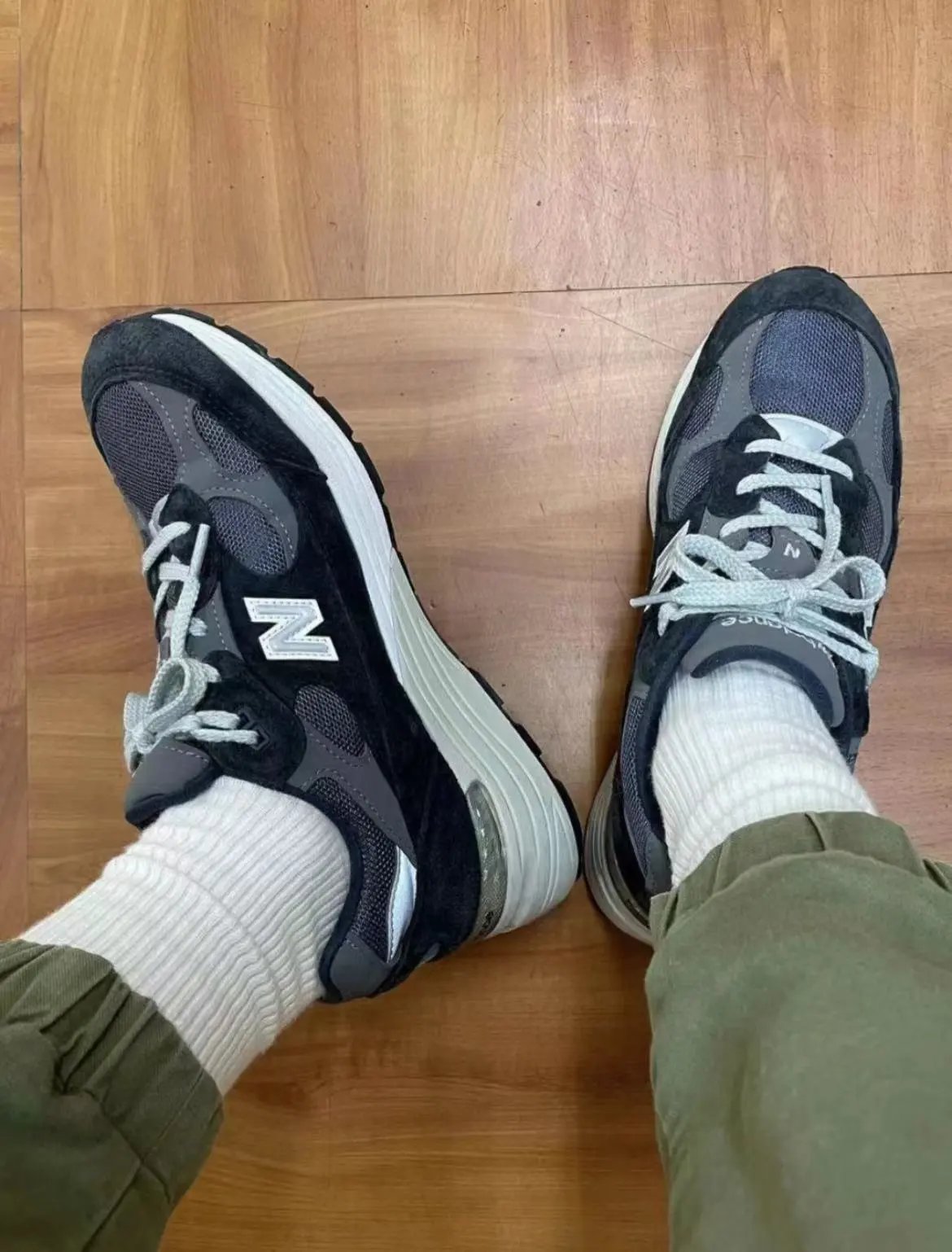 New Balance 991 Gray Teal Running Shoes - 29