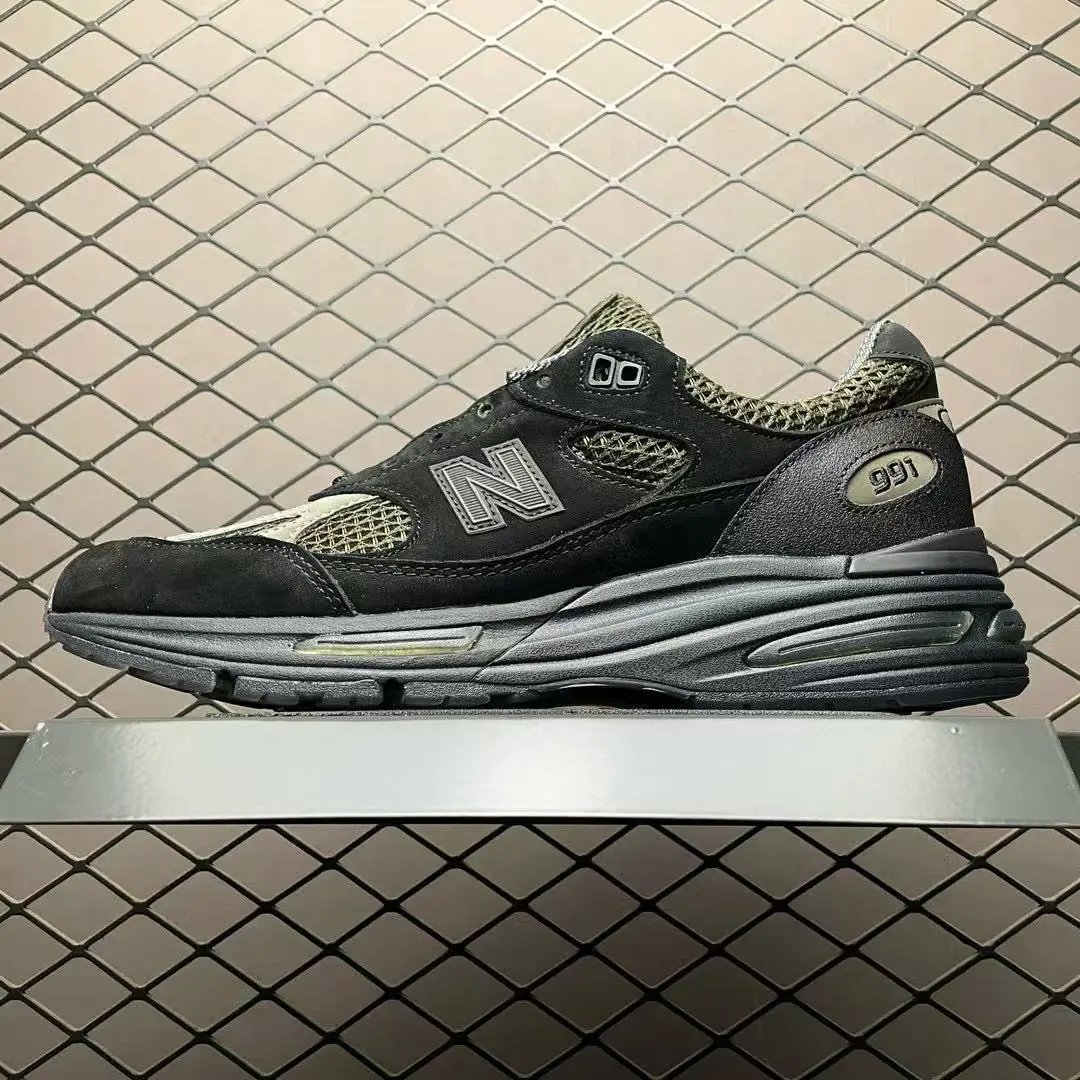 New Balance 991 Gray Teal Running Shoes - 13