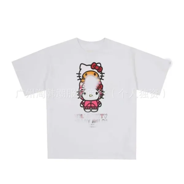 Hello Kitty x Baby Milo White Graphic T-Shirt - 1