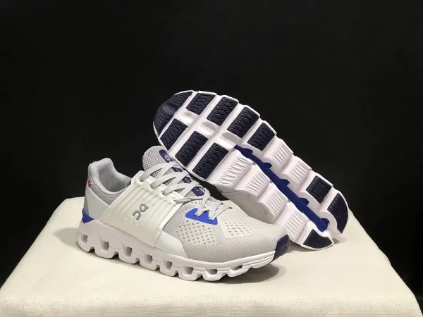 On Cloud X 3 Light Gray Lime Green Running Shoes - 7