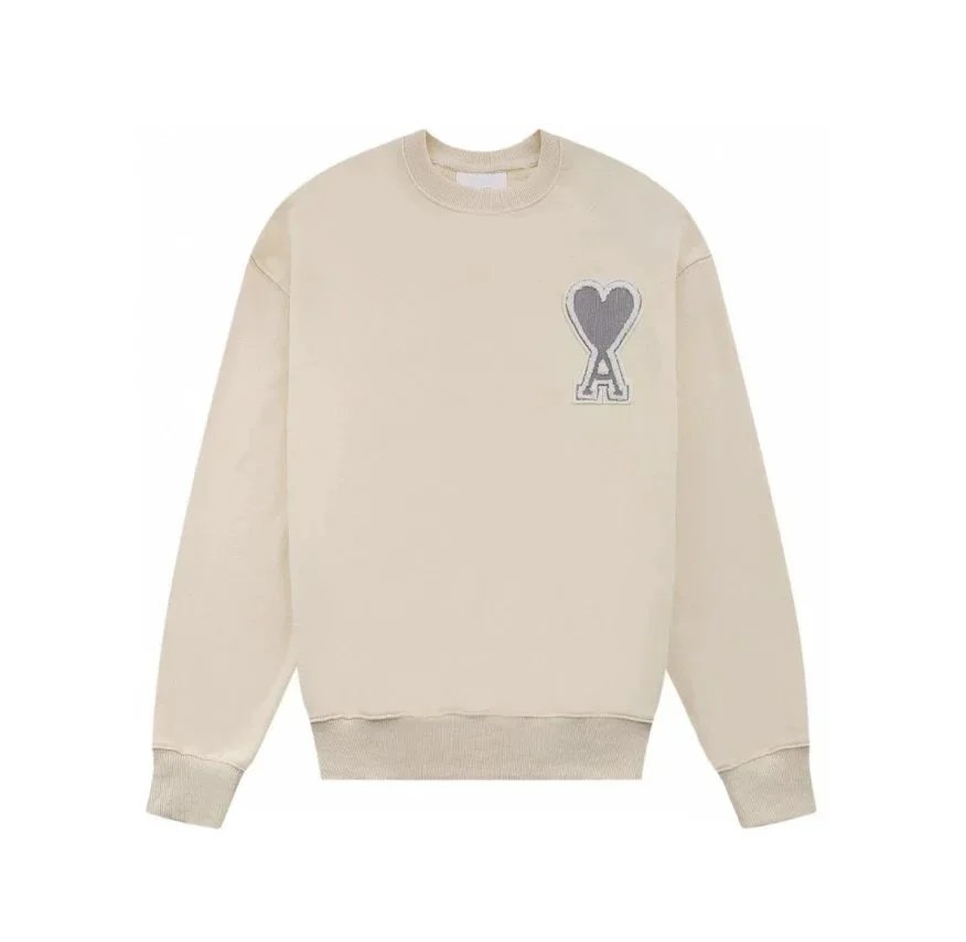 AMI Paris Heart Logo Crewneck Black Sweater - 11