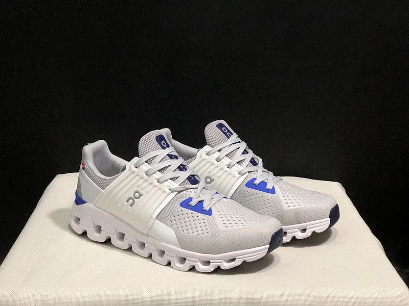 On Cloud X 3 Light Gray Lime Green Running Shoes - 6