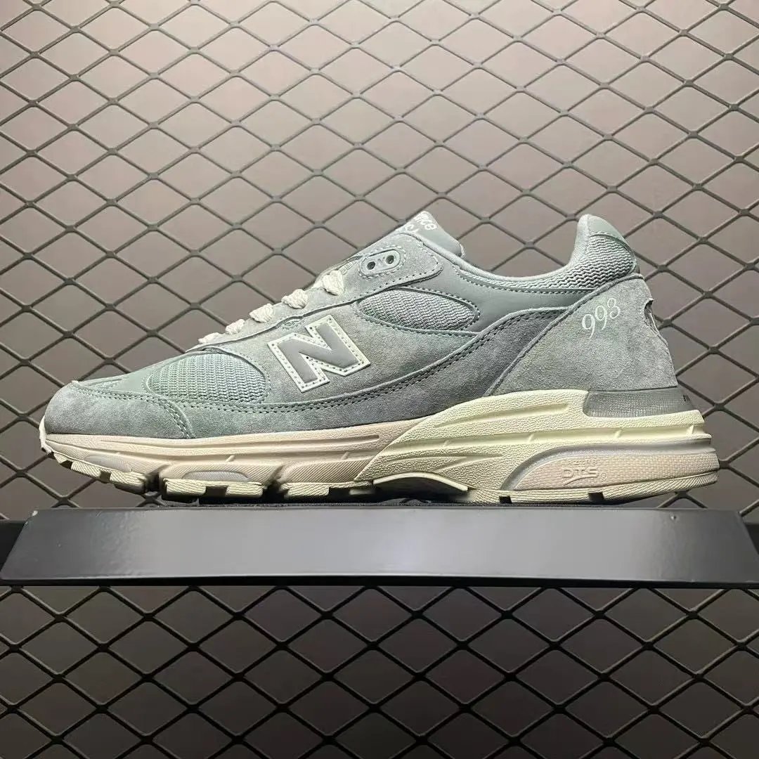 New Balance 991 Gray Teal Running Shoes - 14