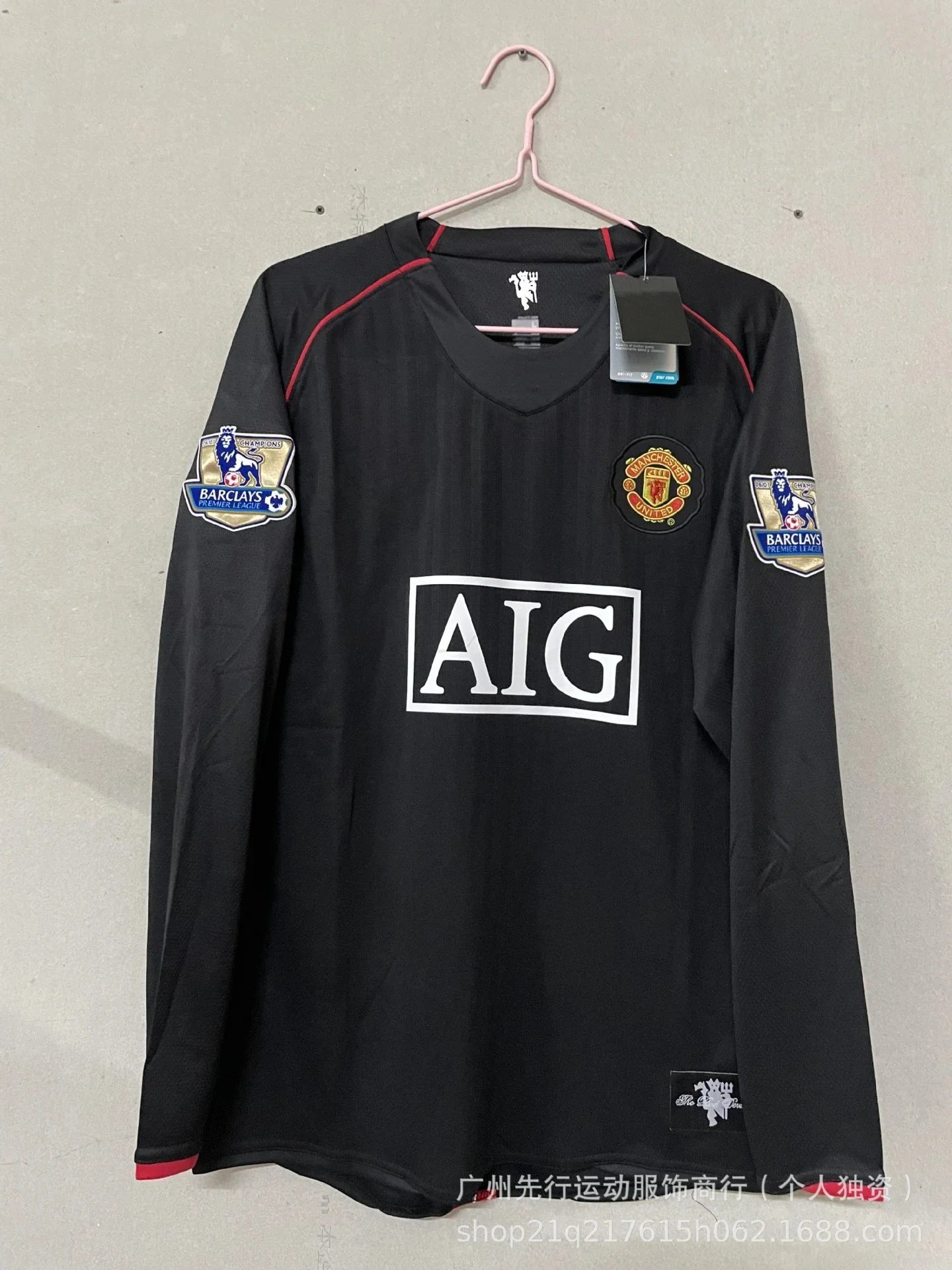 长袖#0708曼L客场联赛版+臂章