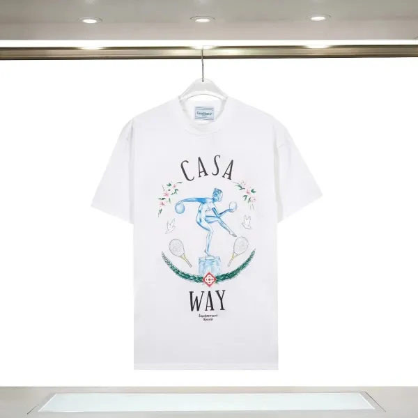 Casablanca Casa Way White Graphic T-Shirt - 1