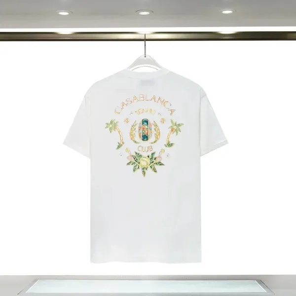 Casablanca Tennis Club Embroidered Graphic T-Shirt White - 1