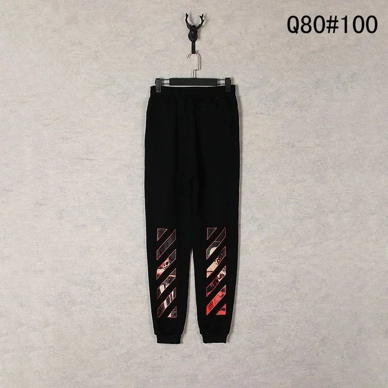 Off-White Diagonal Arrow Print Black Sweatpants - 6