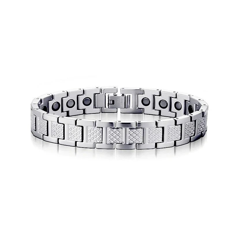Silver Magnetic Link Bracelet
