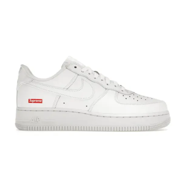Supreme x Nike Air Force 1 Low White Sneakers - 2