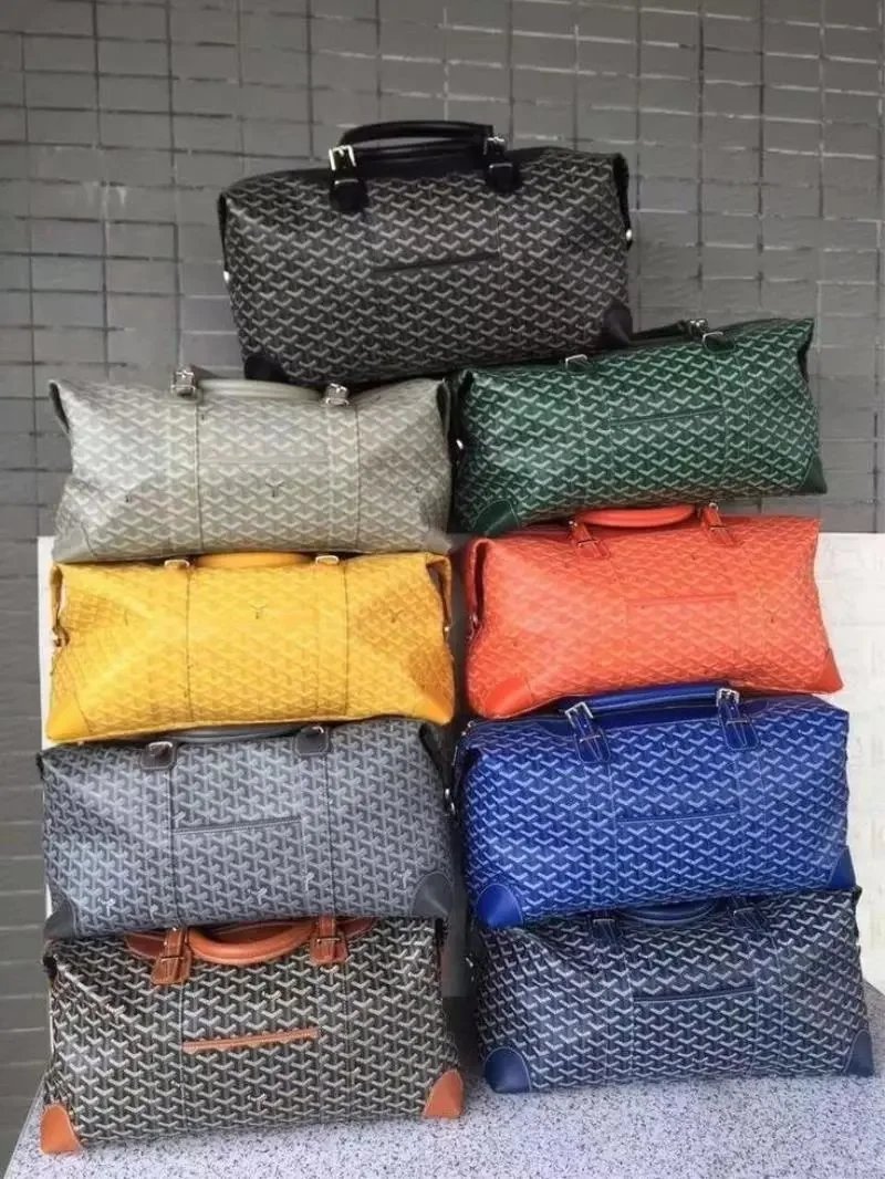 Goyard Saint Louis Duffle Bag Green Monogram Travel Bag - 8