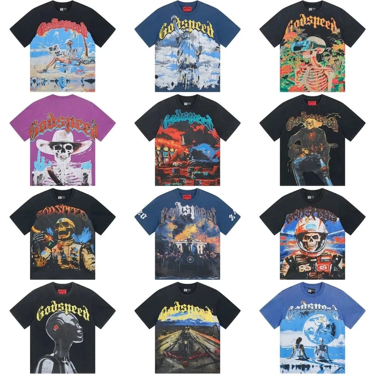 Godspeed Multi-Color Graphic T-Shirt