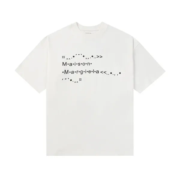 Maison Margiela Tabi Graphic Print White T-Shirt - 1