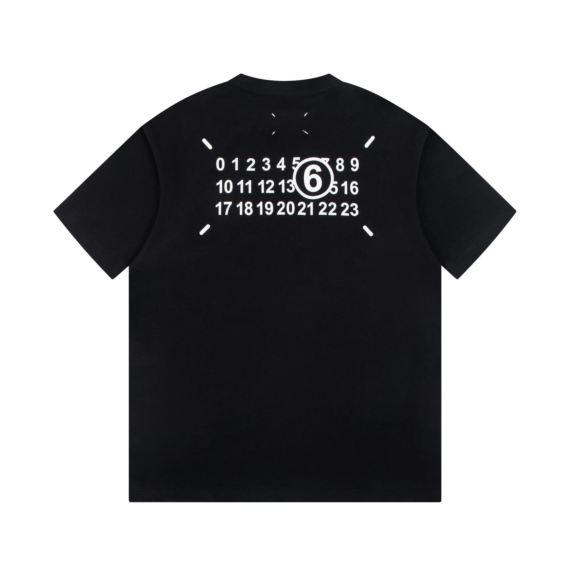 Maison Margiela Replica Number 6 T-Shirt Black - 1