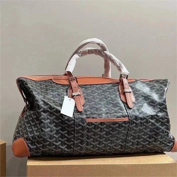 Goyard Saint Louis Duffle Bag Black and Tan Travel Bag product listing in Litbuy spreadsheet finds
