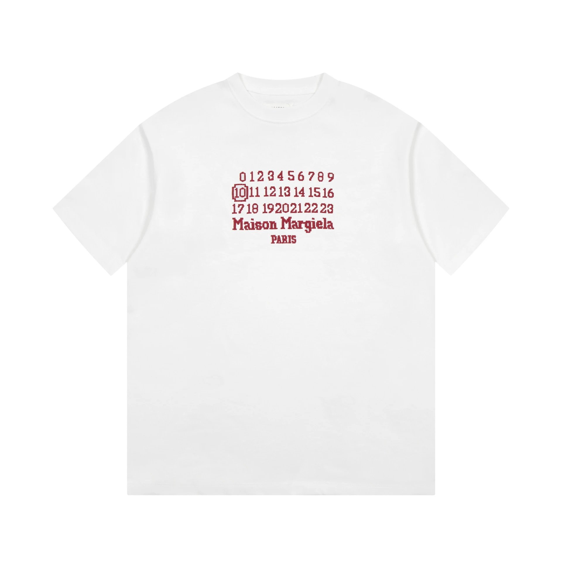 Maison Margiela Numbered Logo White T-Shirt - 1