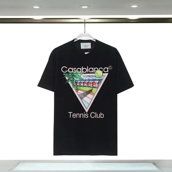 Casablanca Tennis Club Black Graphic T-Shirt - 1
