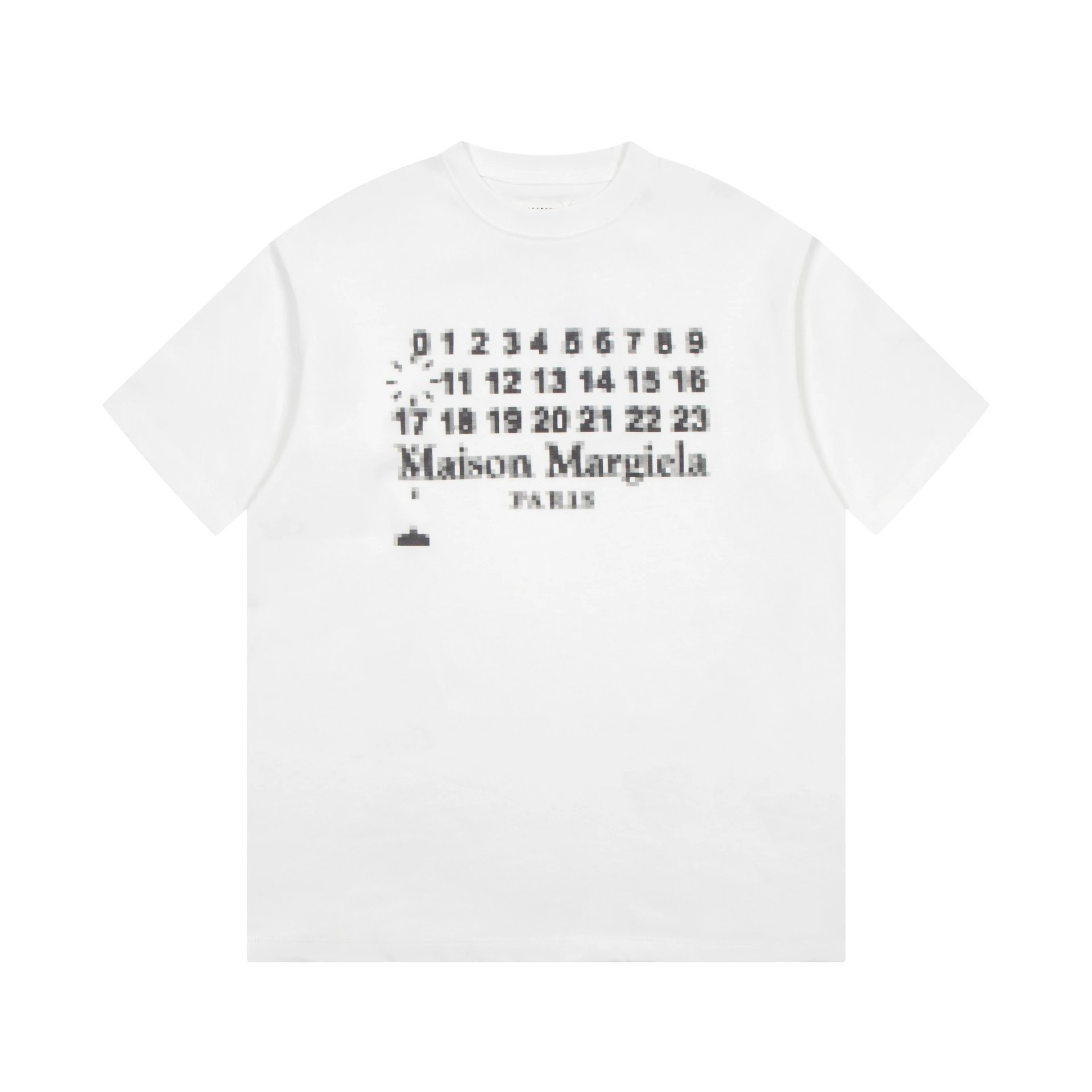 Maison Margiela Pixel Calendar T-Shirt White - 1