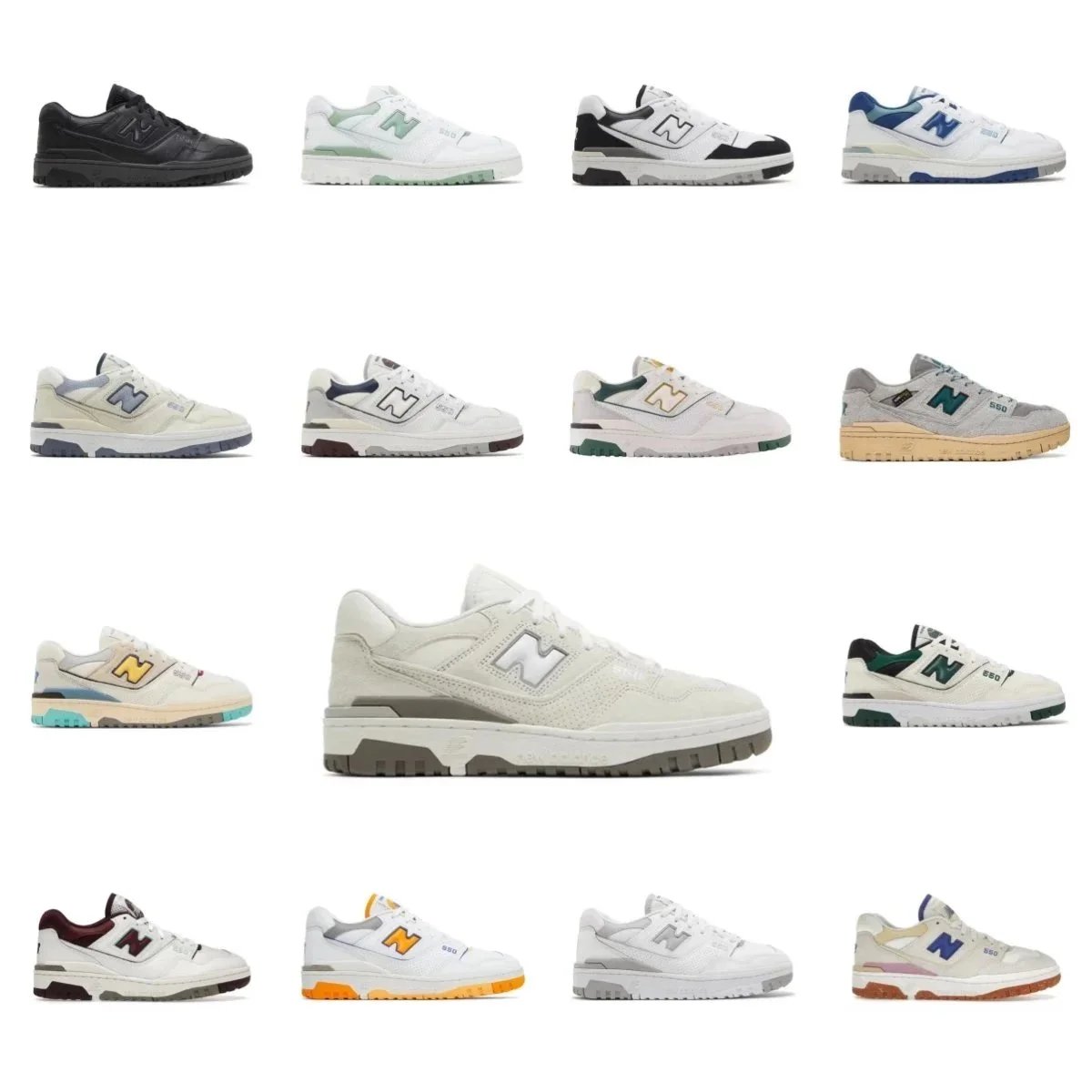 New Balance 550 White Gray Sneakers - 2