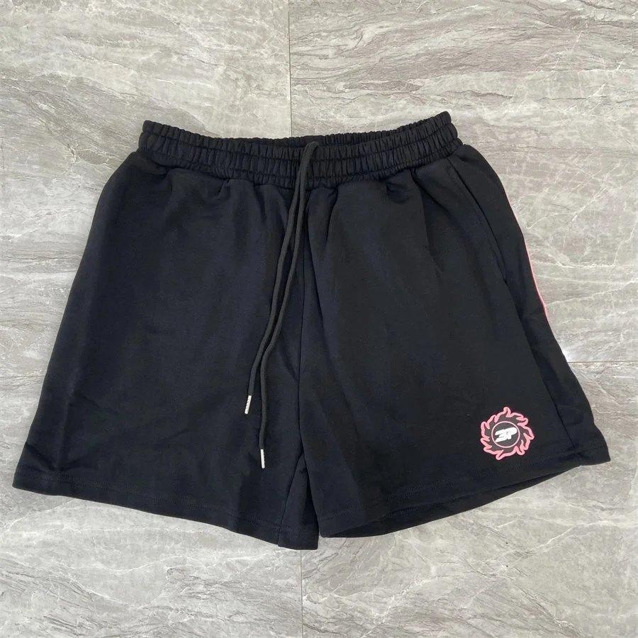 Corteiz Floral Logo Black Drawstring Shorts - 10