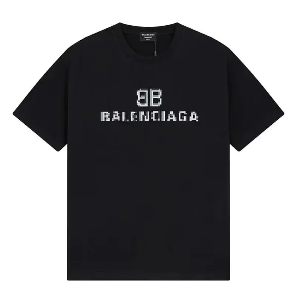 Balenciaga Logo Print White T-Shirt - 9