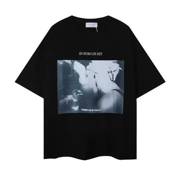 IN NOM UH NIT Graphic Print Oversized Black T-Shirt - 1