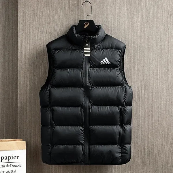 Adidas Vest Light Coffee Brown Puffer Vest - 6