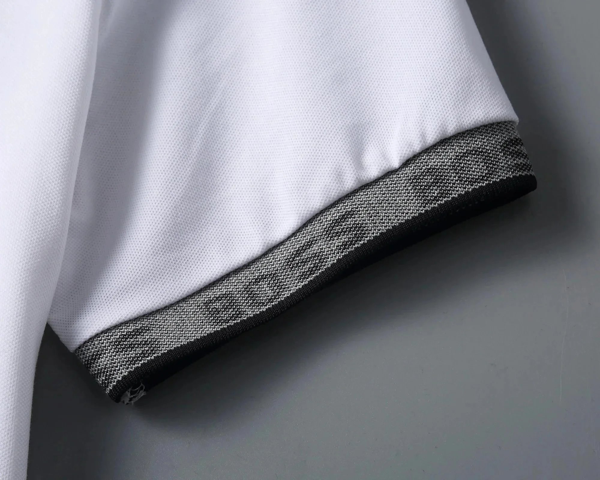 Hugo Boss Signature Script Black Polo with White Collar - 6
